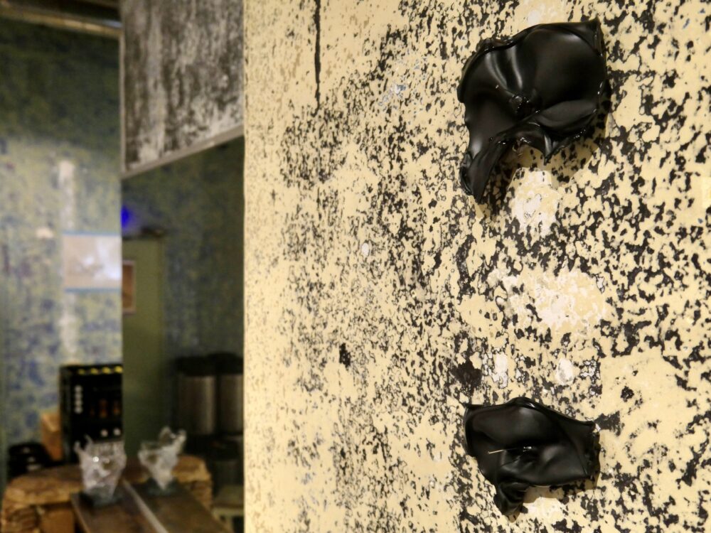 Ausstellungsansicht Cargobar, Basel: Carnevale