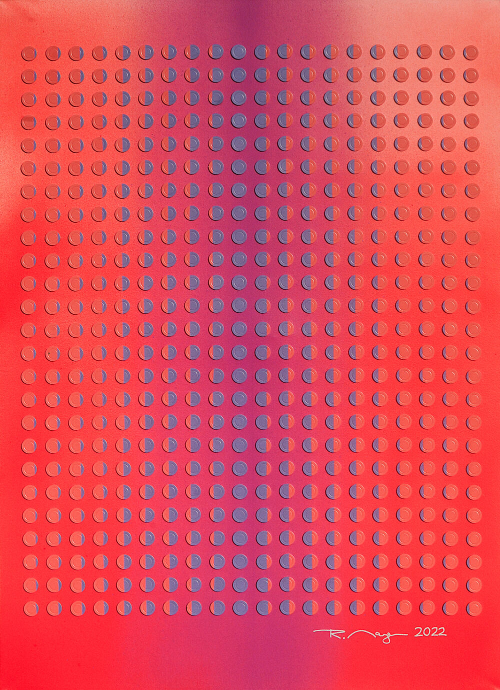 Blue divide c 2022 acrylic casinochips 180x130