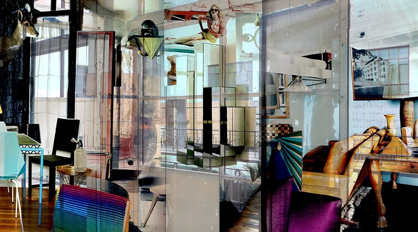 Schöner wohnen. 2012, Digitaldruck auf Glas mit UV aushärtender Tinte, 250x138 cm