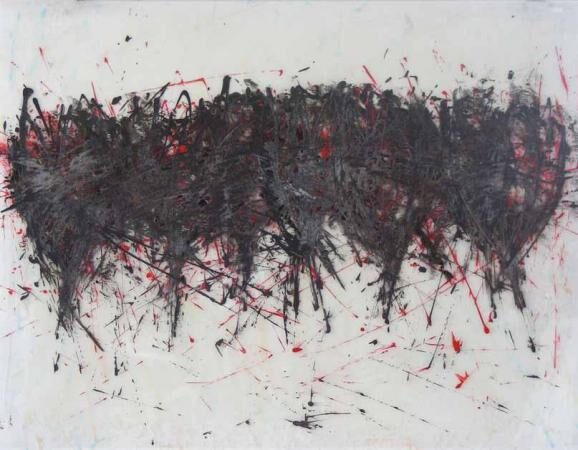 Blütengeschichten, 2012, 78 x 102 cm, Acryl auf Folien