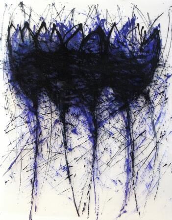 Les fleurs du mal, 2012, 102 x 80 cm, Acryl auf Folien