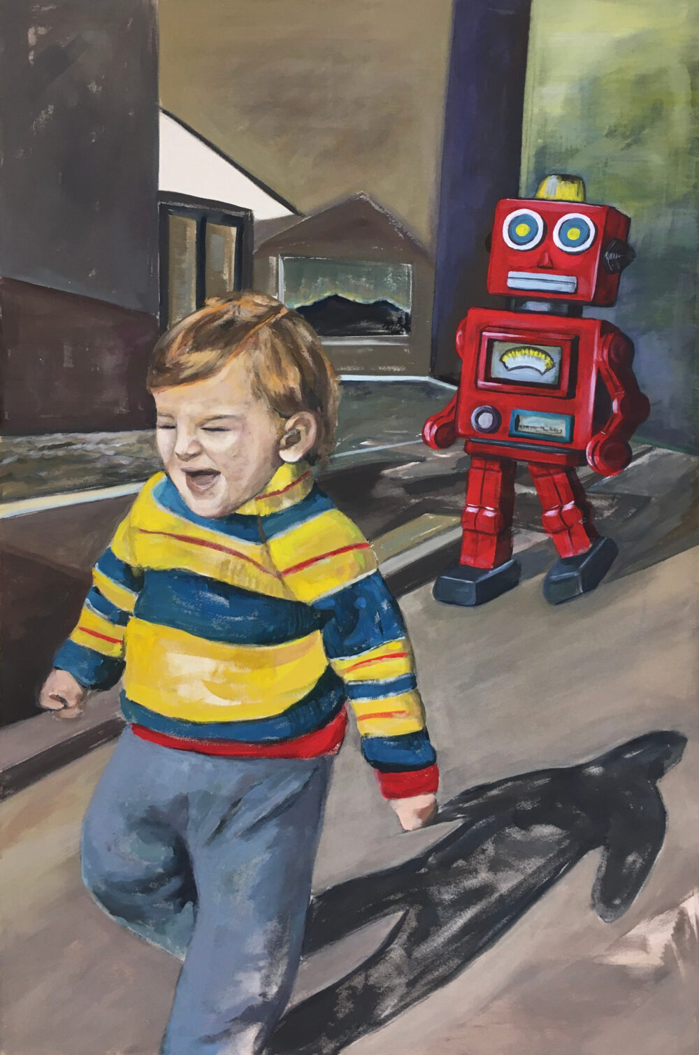 Roboto II 2020 Acrylic and oil on canvas 80 x 120 cm