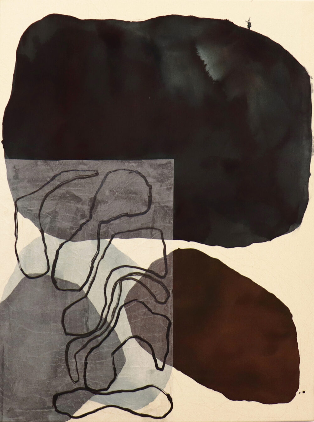 PFZR21 5 Series Plants 2021 inks washi paper on canvas 90 x 120cm CHF 1900 Natacha Di Nucci 2