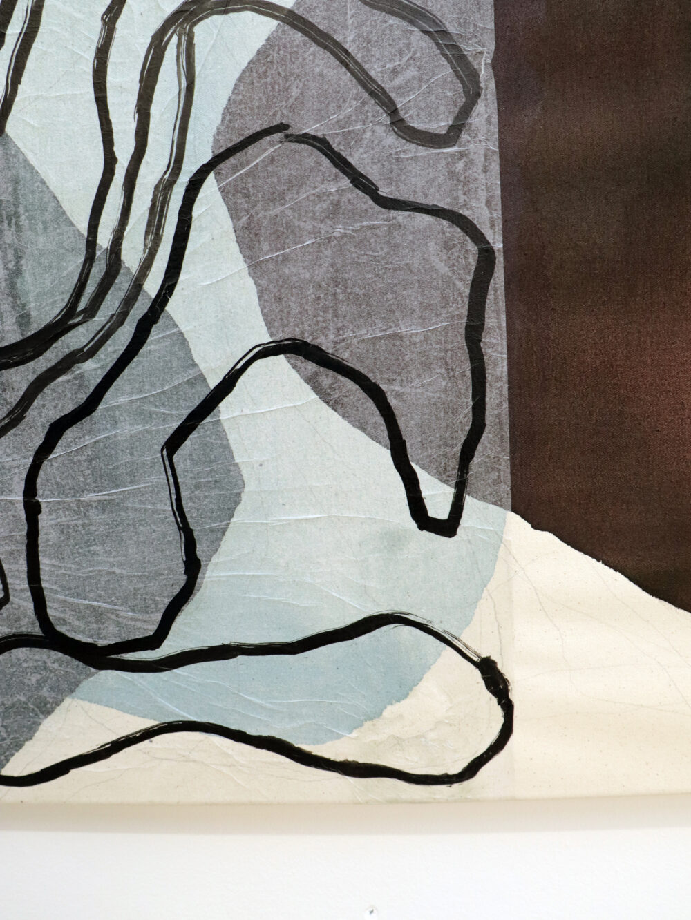 PFZR21 5 Series Plants 2021 inks washi paper on canvas 90 x 120cm CHF 1900 Natacha Di Nucci 5