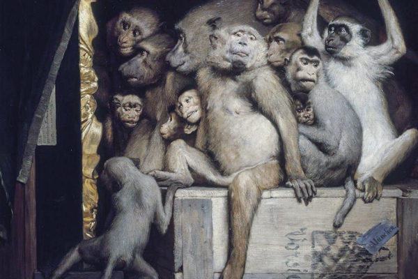 9x9 10 2010 Kunstkritik Gabriel Cornelius von Max 1840 1915 Monkeys as Judges of Art 1889 edit